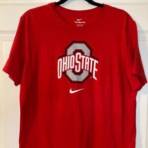 Nike Ohio State Buckeyes Red The Nike T - Short Sleeve Size L